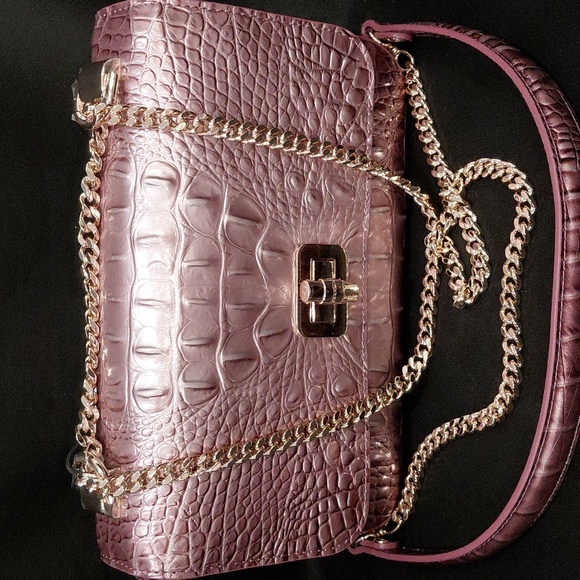 BRAHMIN ROSA Croc-Embossed Crossbody - Picture 4 of 12